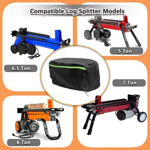Electric log splitter - log, cover